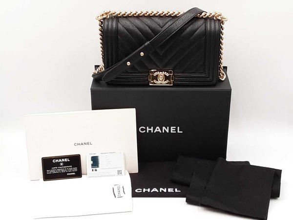 Chanel Boy Bag In Black Quilted Caviar Leather Fw0725orzxdu
