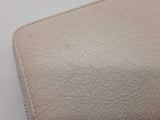 Balenciaga Le City White Crinkled Leather Zippy Long Wallet Do0926rxde