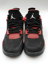 Nike Air Jordan Retro 4  (Ps) Black & Red Sneakers Size 2y Eb0423wrdu