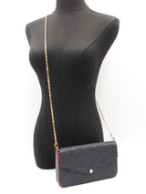 Louis Vuitton Pochette Félicie In Navy Monogram Empreinte Leather Fw0925izxdu