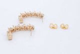 1.26cttw Diamond Drop Stud Earrings In 14k Yellow Gold 5.7 Grams Eb0526prxde