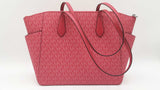 Michael Kors Dark Raspberry Marilyn Signature Logo Tote Bag Sd0126rzdu