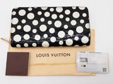 Louis Vuitton X Kusama Monogram Embossed Black White Pokodots Wallet Do0526prxde