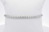 1.8cttw Diamond Tennis Bracelet In 14k White Gold 7.8 Grams 7 Inch Eb0626pxzsa