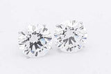 5.13cttw Lab Grown Diamond Stud Earrings In 14k White Gold 2.2 Grams Eb0326scrsa