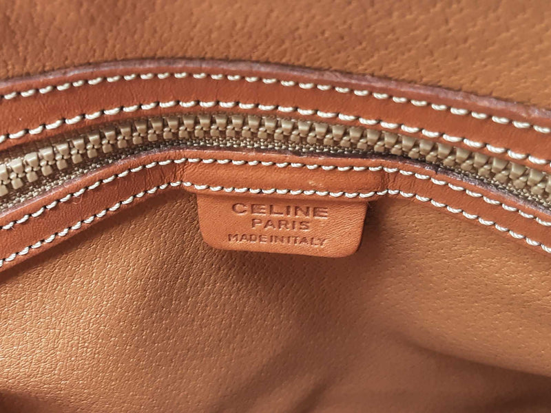 Celine Macadam Brown Coated Canvas Handbag Sd0425oxzde