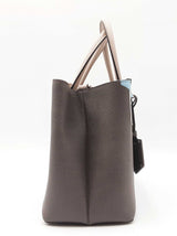 Fendi Petit 2jour Monster Eyes Tote In Vitello Elite Gray Leather Fw0926wzxdu