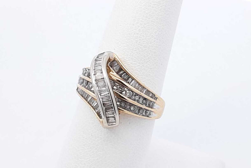 1.58ctw Diamond Ring In 14k Yellow Gold 5.1 Grams Size 7 Eb1025pxzdu