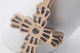1.35cttw Diamond Cross 14k Yellow Gold Pendant 5.3 Grams Eb0426rrxsa