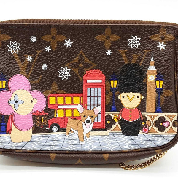 Louis Vuitton Monogram Christmas Animation London Mini Pochette