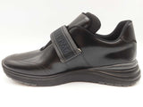 Salvatore Ferragamo Tommy Nero Black Leather Slip On Shoes Size 11m Do0725oxzde