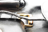 Gucci Bamboo Handle Black Leather Backpack Eb1025pxzde