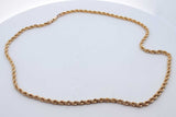 10k Yellow Gold Rope Chain Necklace 4.7 Grams 18 Inch Eb0826wxzde