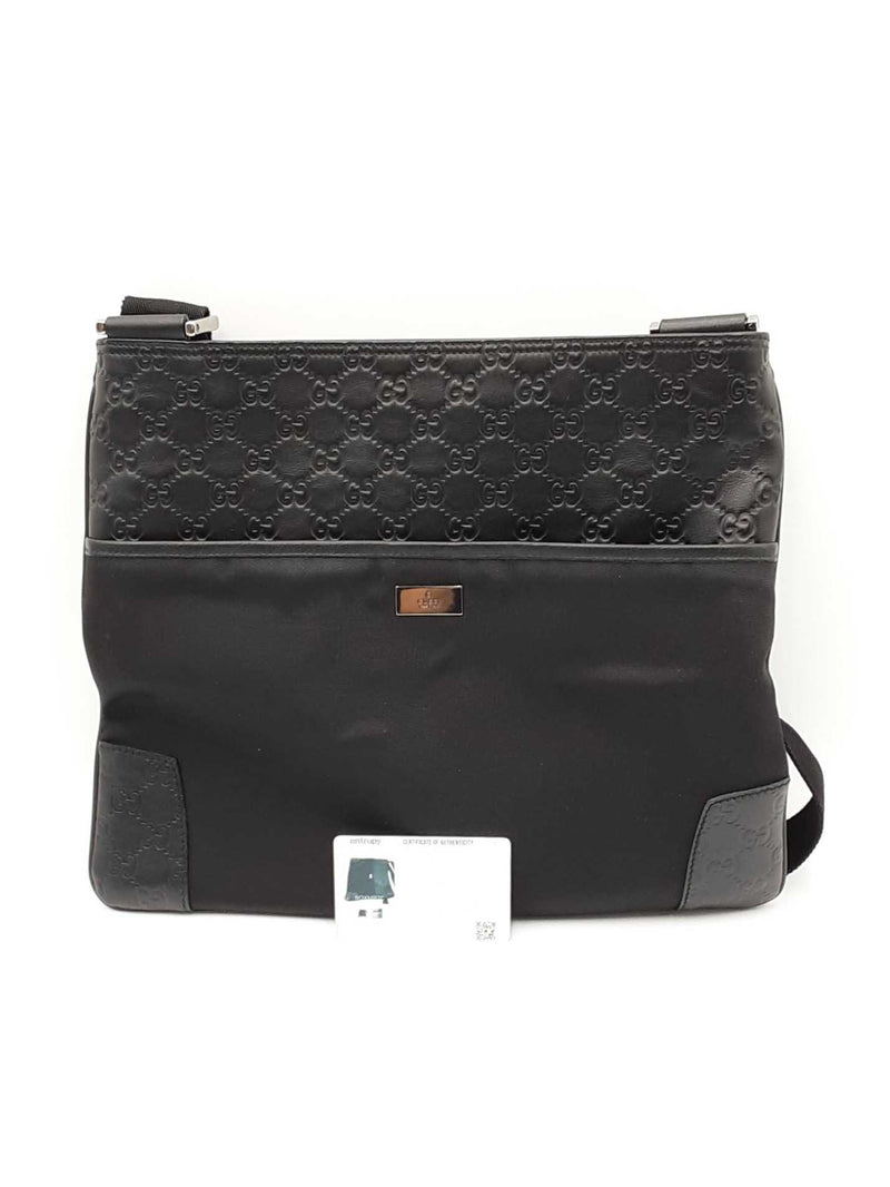 Gucci Guccissima Black Nylon Messenger Bag Sd0825owzdu