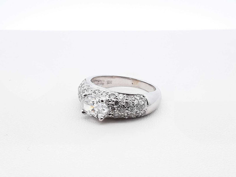 2.13 Cttw Diamond & 14k Gold Cluster Ring 5.7 Grams Size 7.25 Fw0925lprxdu