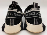 Dolce & Gabbana Sorrento Logo Sneakers In Black & White Size 12 Fw0626rxdu