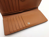 Coach Snow Brown Signature Coated Canvas Thin Snap Wallet Do0125lxde