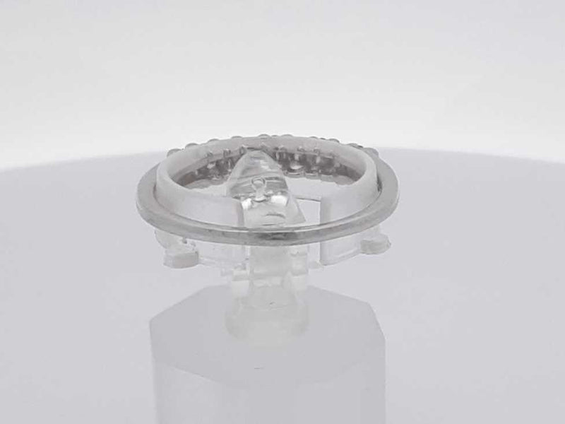 0.18 Cttw Diamond 10k White Gold Wrap Ring 2.2 Grams Size 8.5 Aa0425izsa
