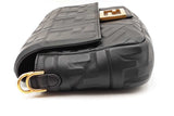 Fendi Black Leather Baguette Shoulder Bag Eb1025cxzdu