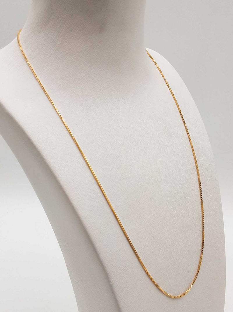 14k Yellow Gold 3.5g Box Chain 20 In Do0225lxzde