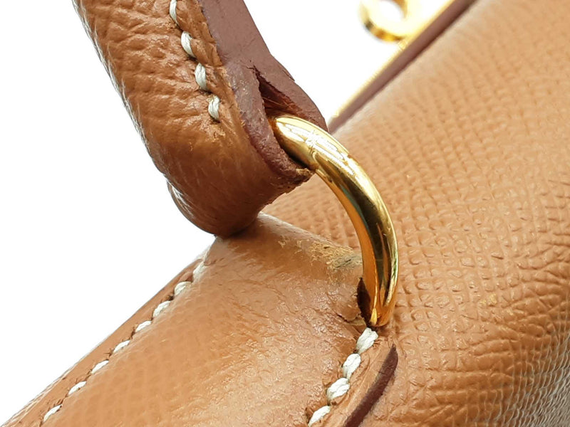 Hermes Kelly 35 Gold Brown Epsom Gold Hardware Shoulder Bag Do0225erxzde