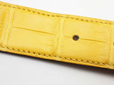 Hermes 32mm Mimosa Yellow Crocodile Leather Belt Do0126oxzxde