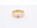 Hermès Kelly Small Model Ring In 18k Rose Gold 6 Grams Size 7 Fw1125srxdu