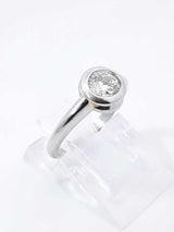 0.50 Cttw Bezel-set Diamond & 95% Platinum Ring 3.5 Grams Size 2.75 Fw1224sxzdu