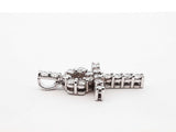 1.26 Cttw Diamond & 10k White Gold Ankh Pendant Fwlrzdu