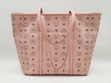 Mcm Toni Visetos Powder Pink Shopper Tote Bag Sd1025lrzde