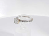 1.18 Cttw Diamond 14k White Gold Ring 2.4 Grams Size 6.5 Aa0225lcxzsa