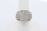 1.6cttw Diamond Ring In 10k Yellow Gold 9.8 Grams Size 7 Eb0826coxdu