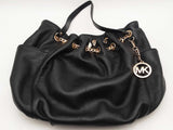 Michael Kors Jet Set Black Leather Hobo Bag Sd0625orsa