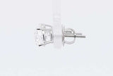 2.0cttw Lab Grown Diamond Stud Screwback Earrings 14k White Gold 1.1g Eb326wcrsa