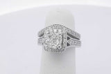 2.76cttw Diamond Wedding Set In 14k White Gold 7.8 Grams Size 3.5 Eb0426orxzsa