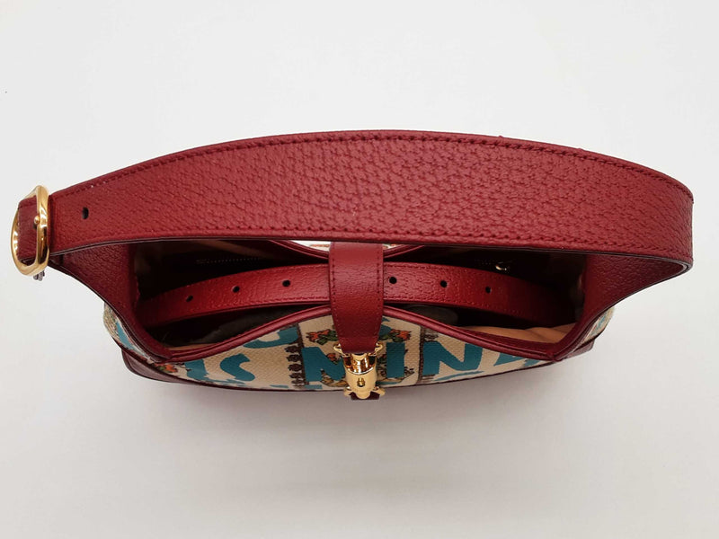 Gucci Jackie 1961 Crown Canvas Shoulder Bag Sd0525izxde