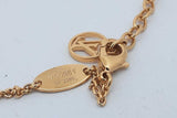 Louis Vuitton Lv Floragram Gold Tone Necklace 9.1 Grams 16 Inch Eb0726lxzsa