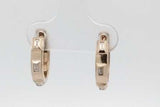 0.06cttw Diamond Hoop Earrings In 14k Yellow Gold 3.5 Grams Eb1026oorsa
