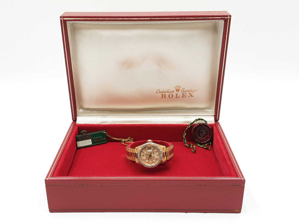 Rolex Oyster Perpetual Datejust President Watch In 18k Yellow Gold & Diamonds 26mm 71.5 Grams Fw0825ixzdu