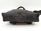 Hermes Herline Gray Toile Canvas Backpack Do0526orxde
