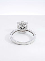3.77 Cttw Lab-grown Diamond & 14k Gold Ring With Cert 3.4g Size 6.5 Fw0326locrdu
