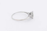 1.0ctw Marquis Diamond Ring In 14k White Gold 2 Grams Size 8.5 Eb0325lexzsa