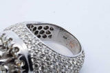 5.1cttw Diamond 14k White Gold Ring 23.2 Grams Size 8.5 Eb0626ocirde