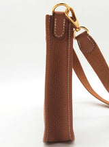 Hermes Evelyne 16 Amazone Gold Brown Clemence Gold Crossbody Bag Do0226orxzde