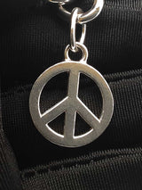 Tiffany & Co. Heart Tag & Peace Sign 925 Bracelet 36.1g 7.5 Inch Fw1026lzxdu