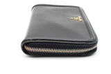 Prada Zip Around Black Wallet Eb1224lrxdu