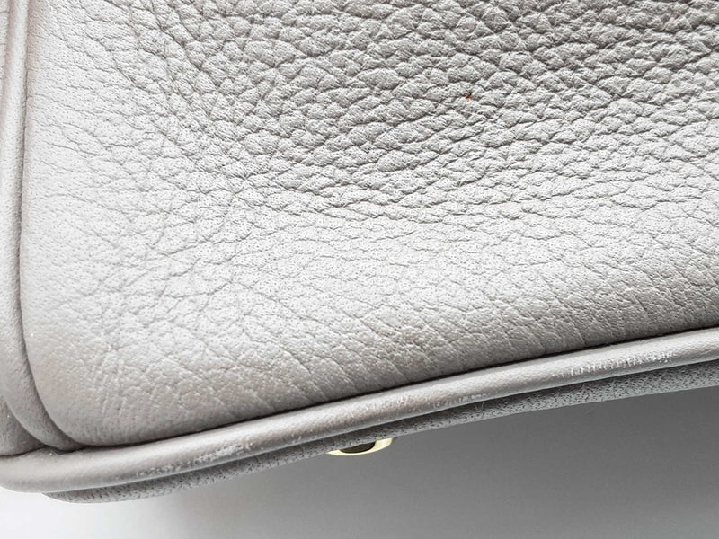 Hermes Birkin 25 Gris Asphalte Gray Togo Gold Hardware Handbag Do0925lerxzde