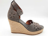 Coach Kelsi Gray Suede Espadrille Sandal Heels Size Eu 37.5 Do0425lxde