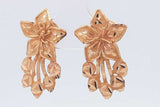22k Yellow Gold Flower Screwback Earrings 6.1 Grams Eb0426irxsa