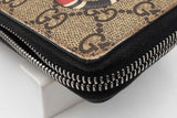 Gucci Gg Supreme Monogram Canvas Kingsnake Wallet Eb0726ocrdu